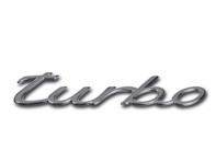 Turbo - 镀铬徽章。保时捷 993 Turbo / 996 Turbo - 996559237034PU, 996.559.237.03.4PU